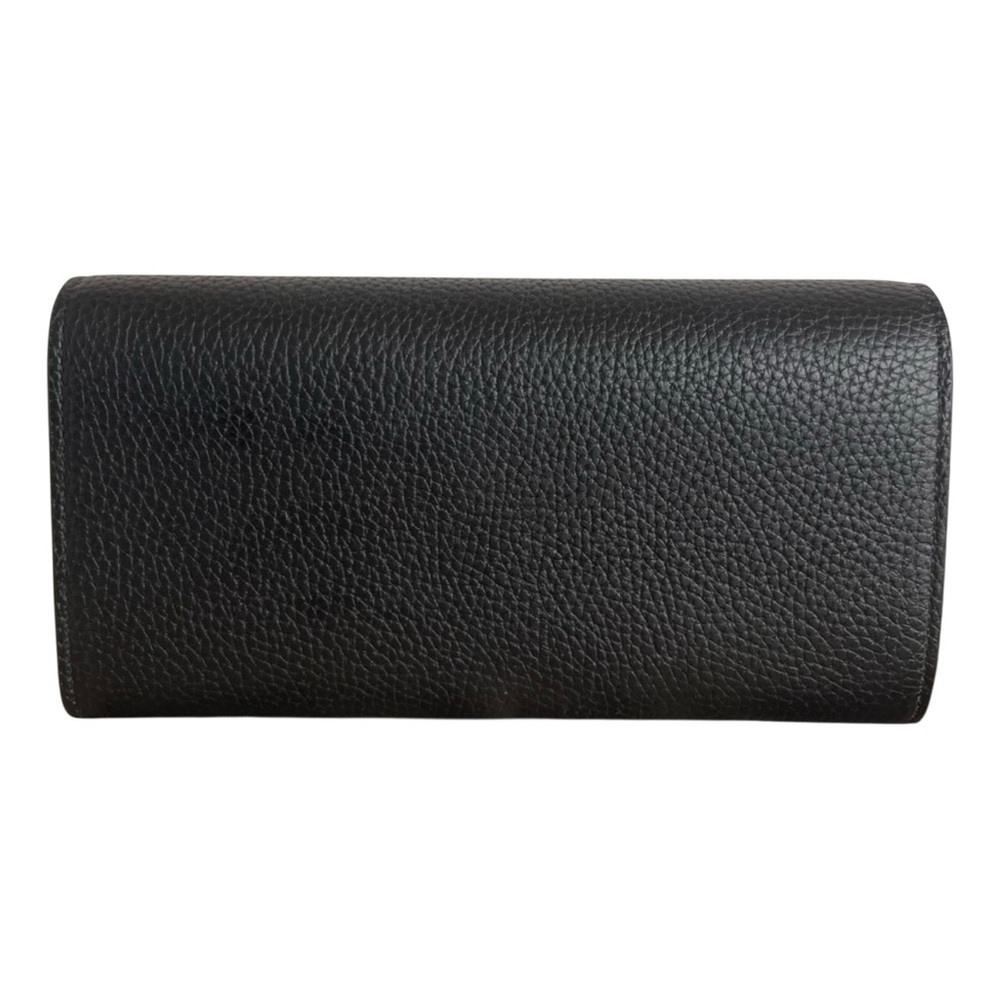 Rare Gucci Yellow Python & Black Pebbled Calfskin Leather Continental Wallet - Picture 3 of 11